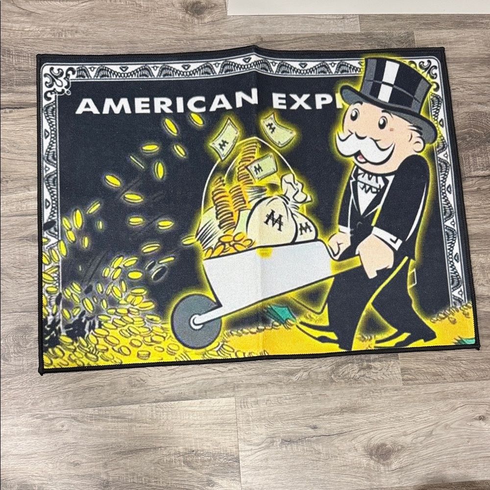 American Express Monopoly Man Rug